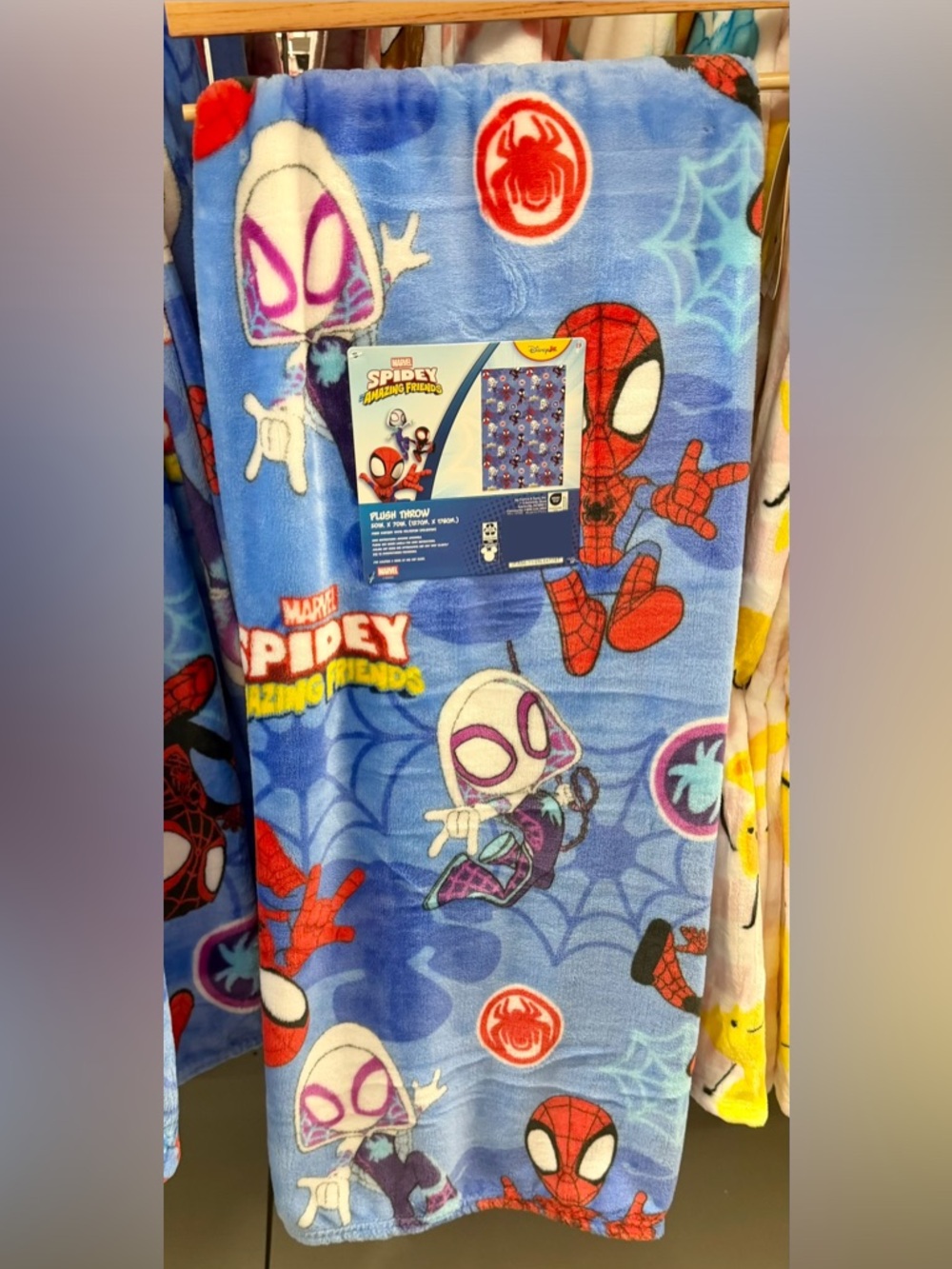 spider-man plush blanket throw